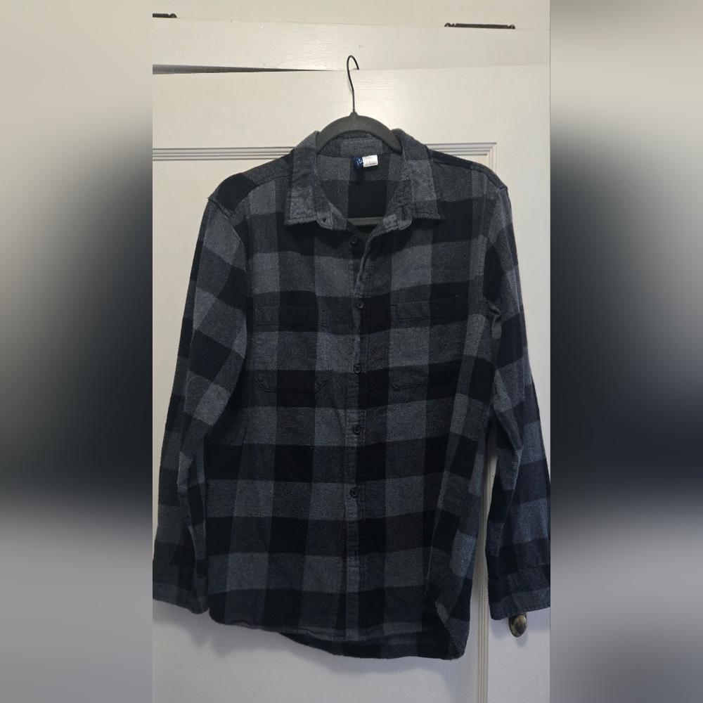H&M Dark Plaid Shirt